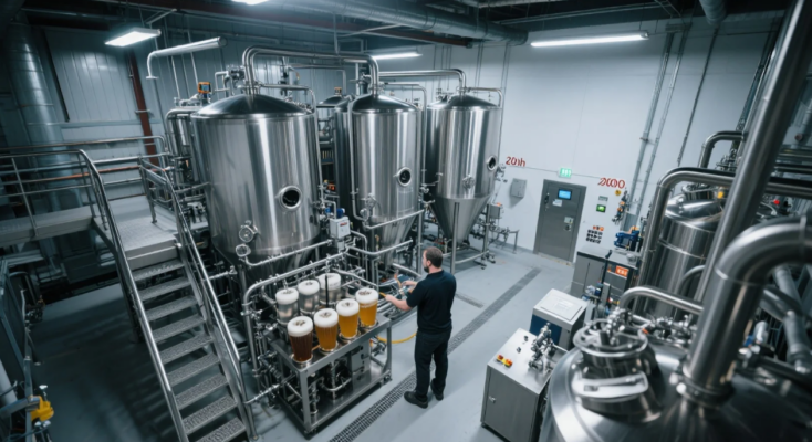 2000L high-efficiency brewing system